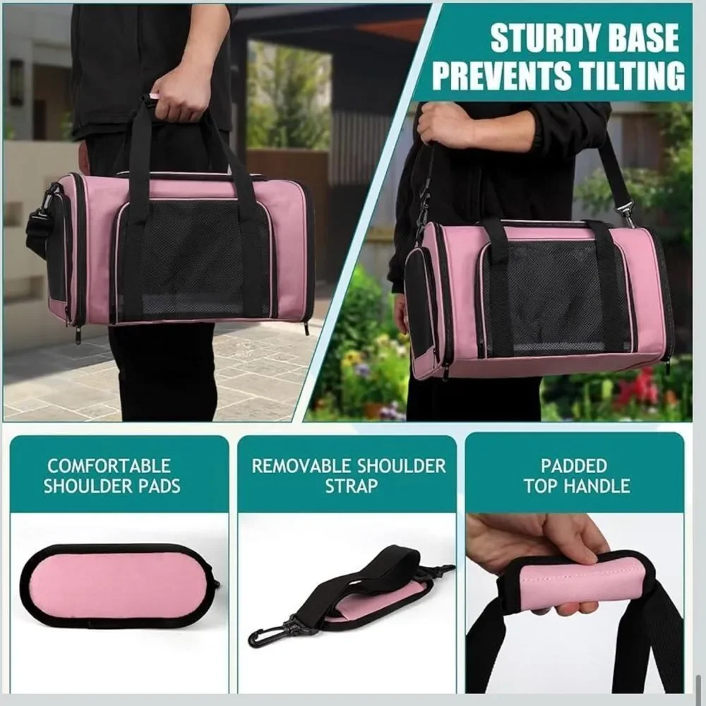 Top tasta Dog Cat Carrier Pet Carrier Soft Sided Carrier airlines approved